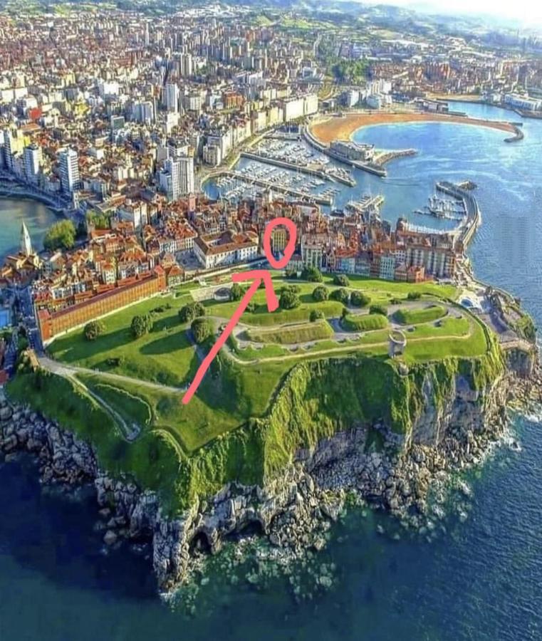Loft En Gijon - Cimavilla Con Vistas Al Cerro Εξωτερικό φωτογραφία